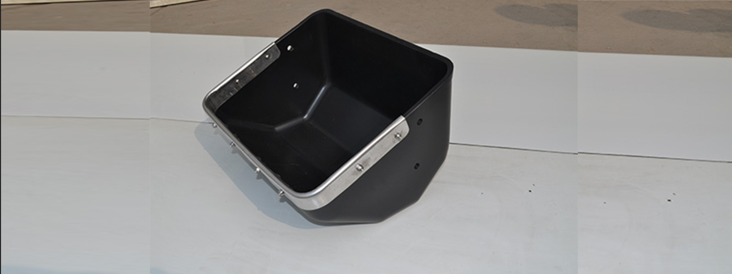 Plastic food trough